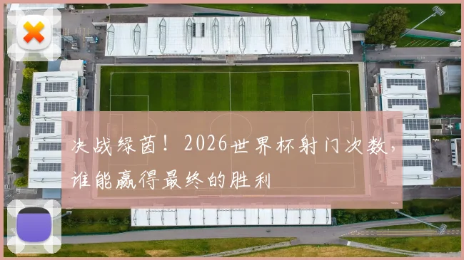 决战绿茵！2026世界杯射门次数，谁能赢得最终的胜利